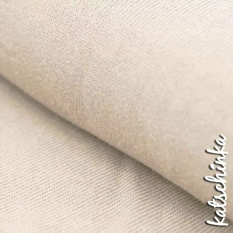 Babystrick | Baby Strickstoff | naturel beige 420 Baby Strickstoff 100% Baumwolle Feinstrick Baby Knit Strickstoff Meterware